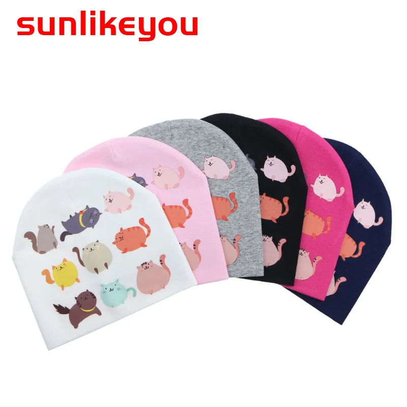 Sunlikeyou хлопковые кепки с принтом для ребенок новорожденный младенец шляпа