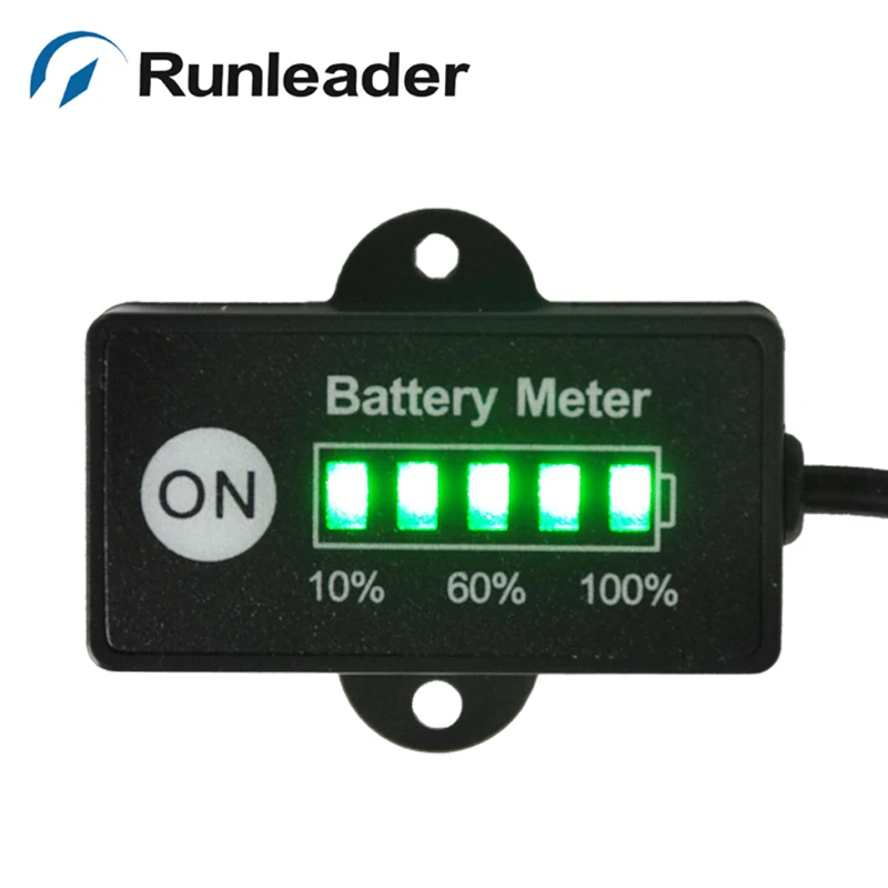 Фабрика Runleader RL BI005 Мини 12V 24V Батарея датчик метр индикатор для мотоцикла Снегоход