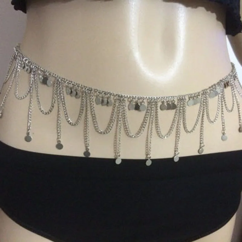 CHARM BIJOUX Модный металлический бахрома сексуальная бохо животная цепь пайетки вечеринка ночной клуб танцорские аксессуары бохемские украшения для тела.