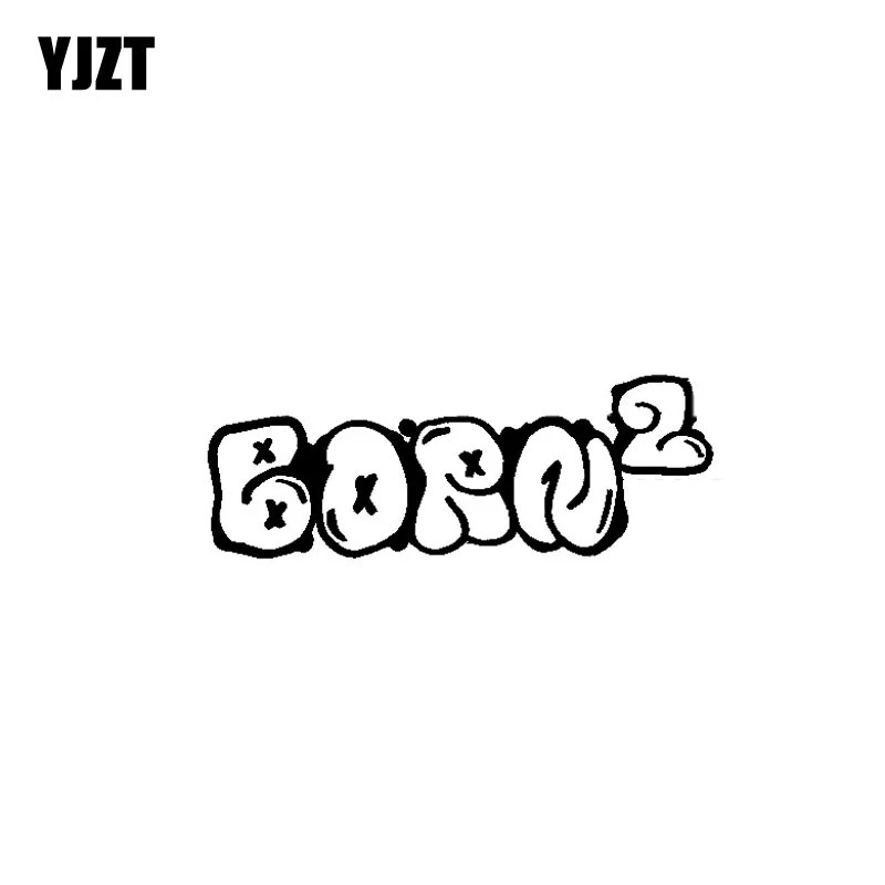 

YJZT 12,7 * см, см, виниловые наклейки с изображением новорожденного Иисуса для автомобиля и мотоцикла, черные/Искусственные наклейки