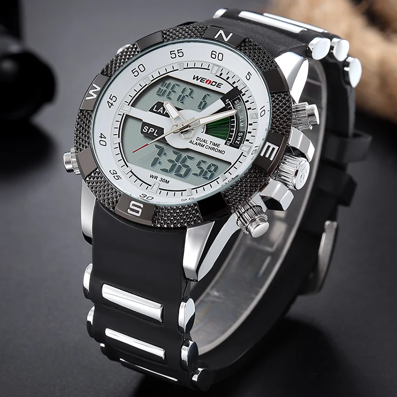 WEIDE мужские часы люксовый бренд модные спортивные кварцевые аналоговые