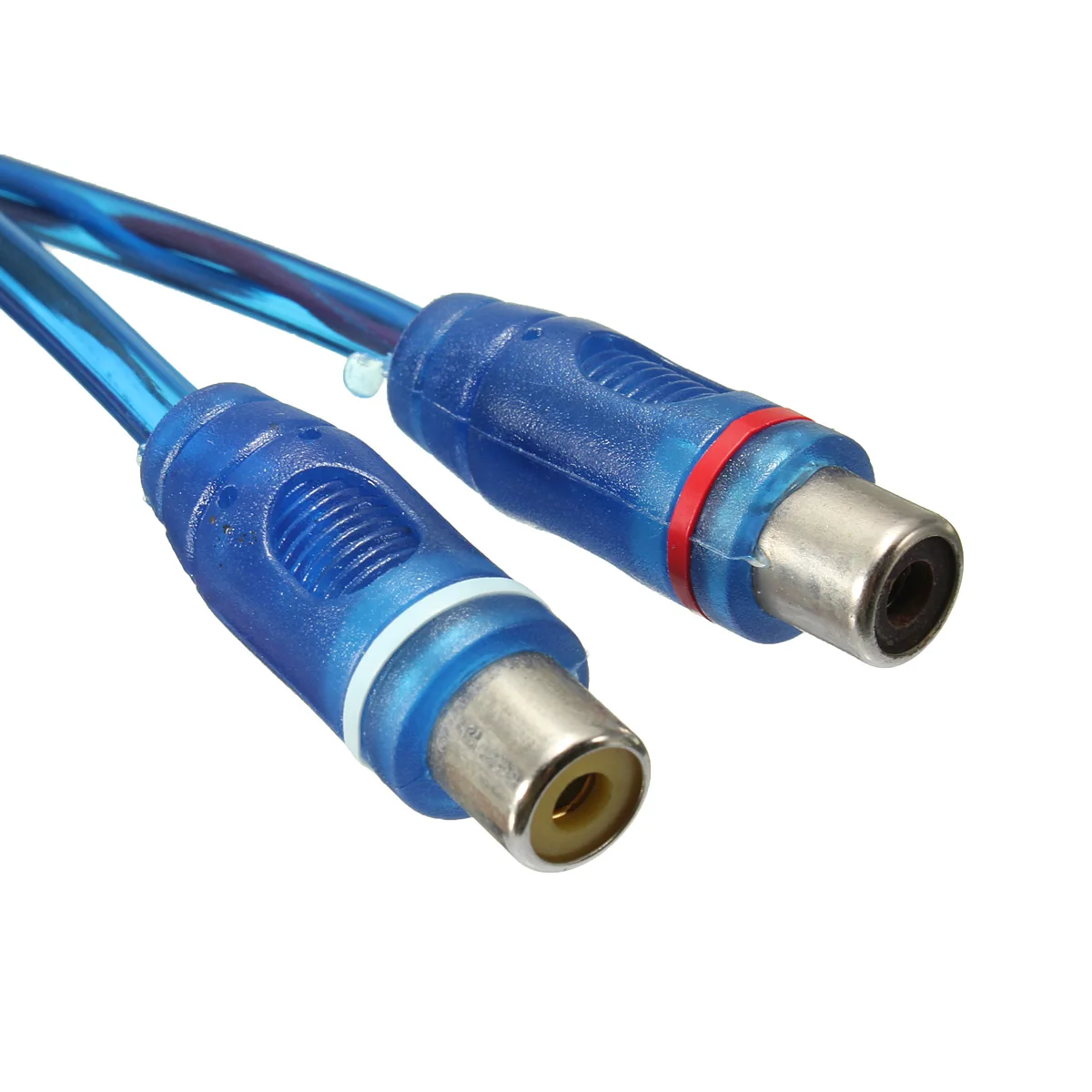 Автомобильный RCA Y Splitter свинцовый Кабель-адаптер 1х штекер в 2х гнездовой разъем