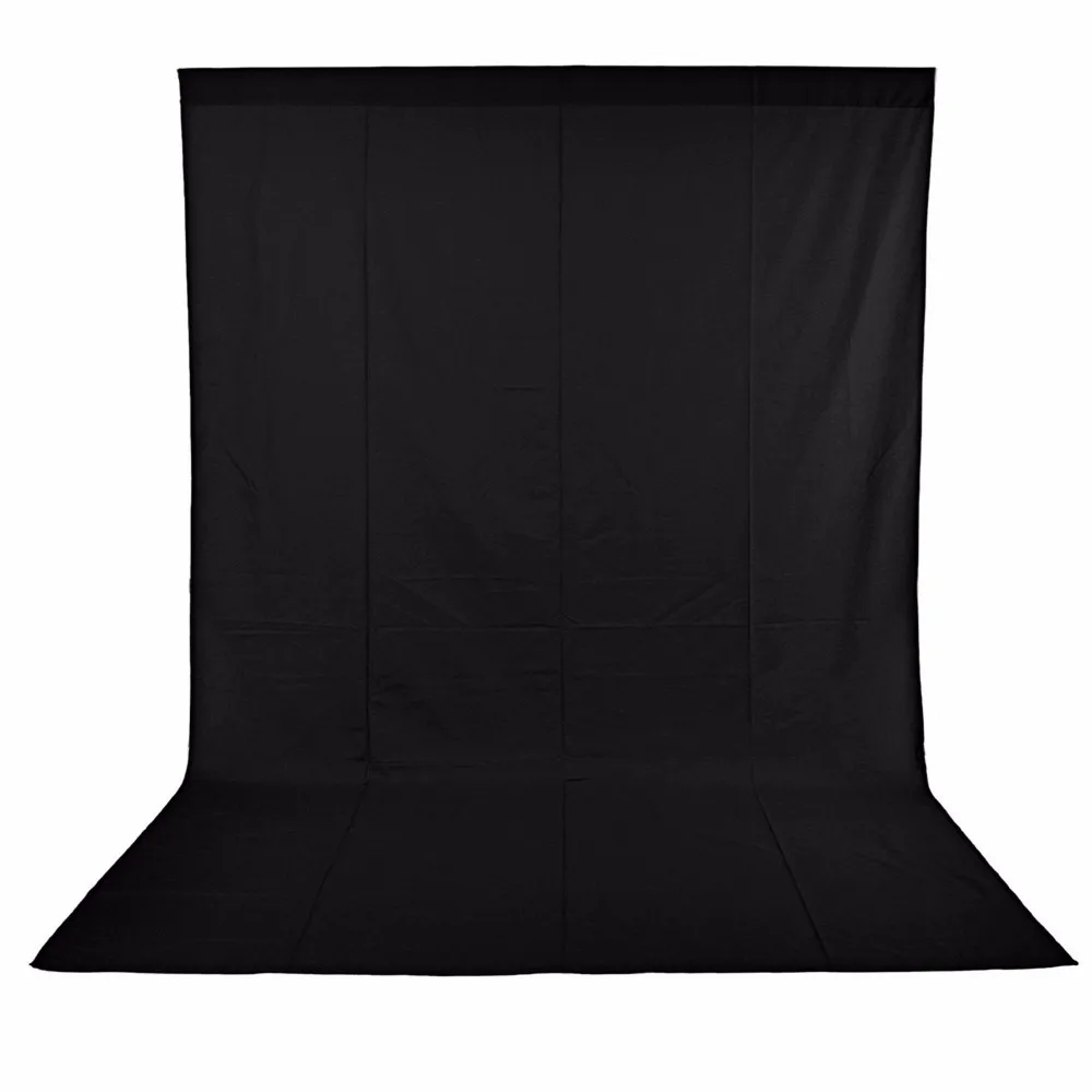 Neewer 3M x 6M PRO Photo Studio 100% Pure Muslin Collapsible Backdrop Background for Photography Video and Televison - BLACK | Электроника