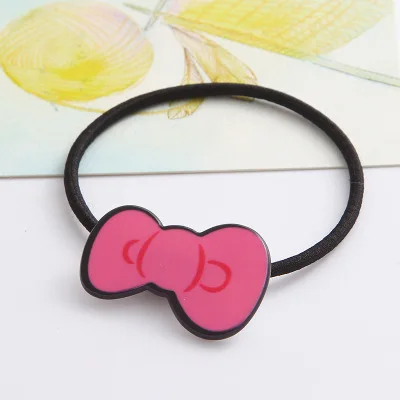 Bow tie Новинка,, 5 шт., аксессуары для волос с героями мультфильмов, животных, модные детские резиновые ленты Головные уборы - Цвет: Bow tie