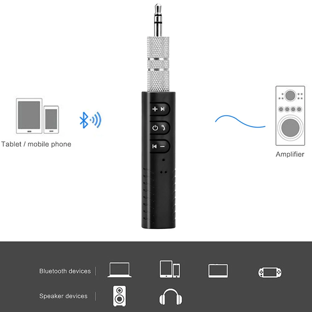Bluetooth Aux 3,5 мм разъем Bluetooth автомобильный комплект Бесконтактный для музыки Аудио приемник адаптер авто AUX комплект автомобильные аксессуары Высокое качество