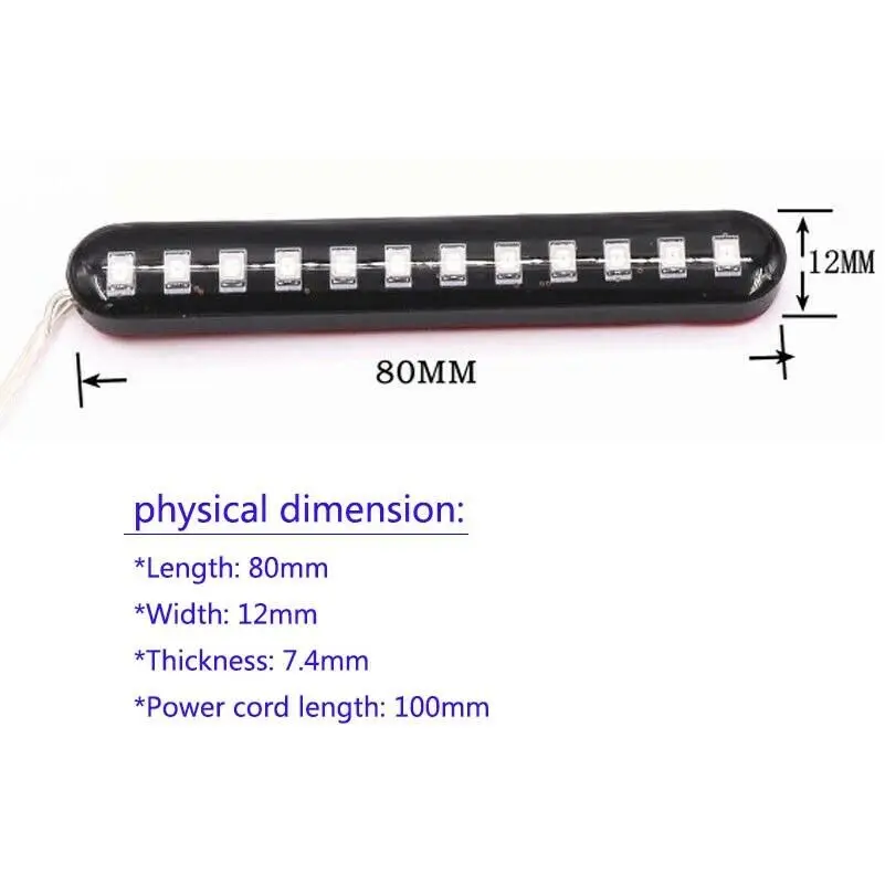2 шт. стоп светильник для мотоцикла 12 Светодиодный одов| |