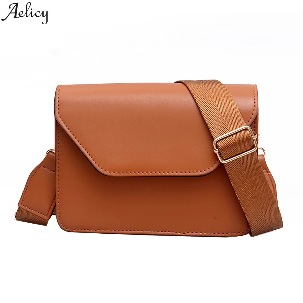 Сумка на плечо Aelicy Женская в ретро стиле саквояж кросс боди из однотонной кожи