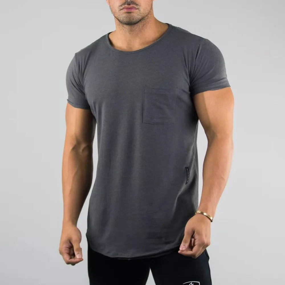 ALPHALETE Новая мужская летняя Фитнес Бодибилдинг хлопковая футболка спортивные