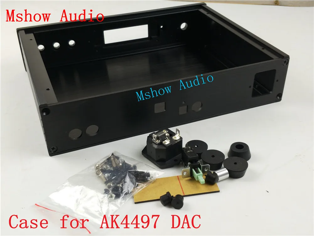 Mshow алюминиевый корпус для AK4497 DAC DIY Аудио Бесплатная доставка|Усилители мощности|