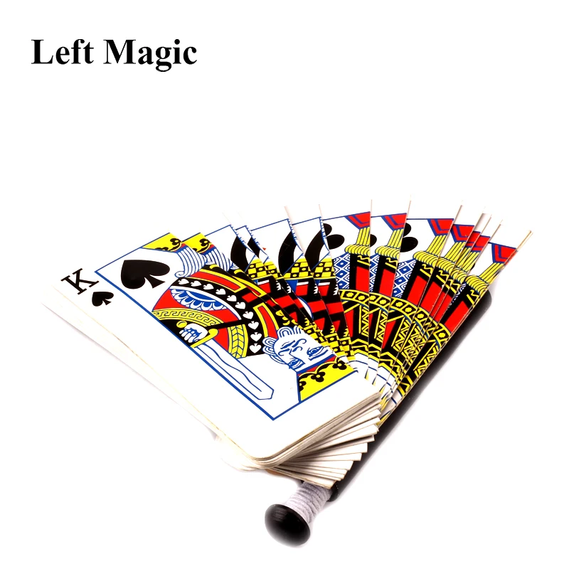 Фонарик для карты Fan Fire Magic trick Flaming Torch To Card immick Stage magic Props изменить магический