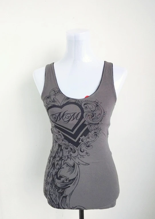 Женская мотоциклетная майка из тяжелого металла с принтом черепа Сексуальная