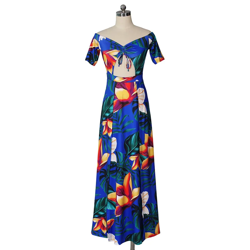 Женское платье с открытыми плечами сексуальное длинное разрезом на груди 7 видов