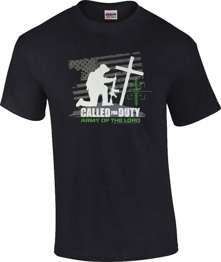 Высокие кристианские призванные к долгу армии лорда солдата крест T-Shirt2019