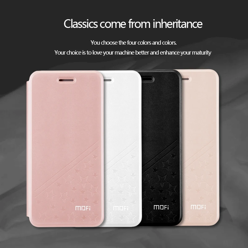 Оригинальный чехол Mofi для Meizu pro 7 роскошный кожаный книжка с подставкой в стиле