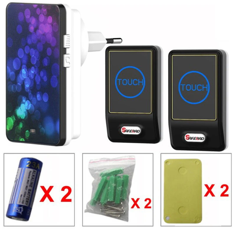 Saful водонепроницаемый высококачественный беспроводной дверной звонок с