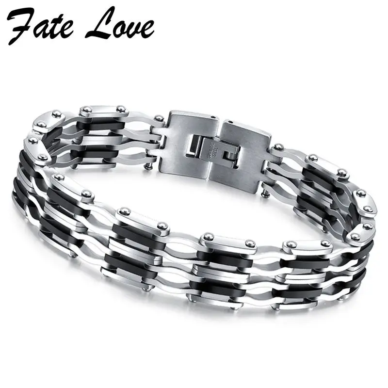 Модный браслет мужские ювелирные изделия Pulseira Masculina из нержавеющей стали