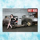 Hot rod muscle car Книги по искусству шелк Холст печати плакатов 13x20 24x36 дюймов Книги по искусству работы печать рисунка для стены комнаты украшения-005