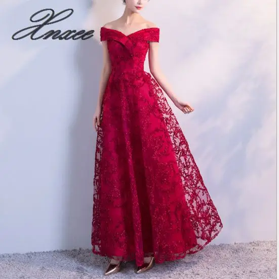 

Banquet dress female 2020 new long elegant dignified atmosphere party fishtail dress
