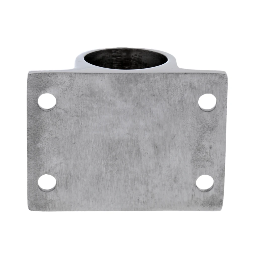 

Boat Hand Rail Fittings 90 Degree Stanchion Rectangle Base for 25mm Tubing, Marine Deck Hardware, 316 Stainless Steel (Silver)