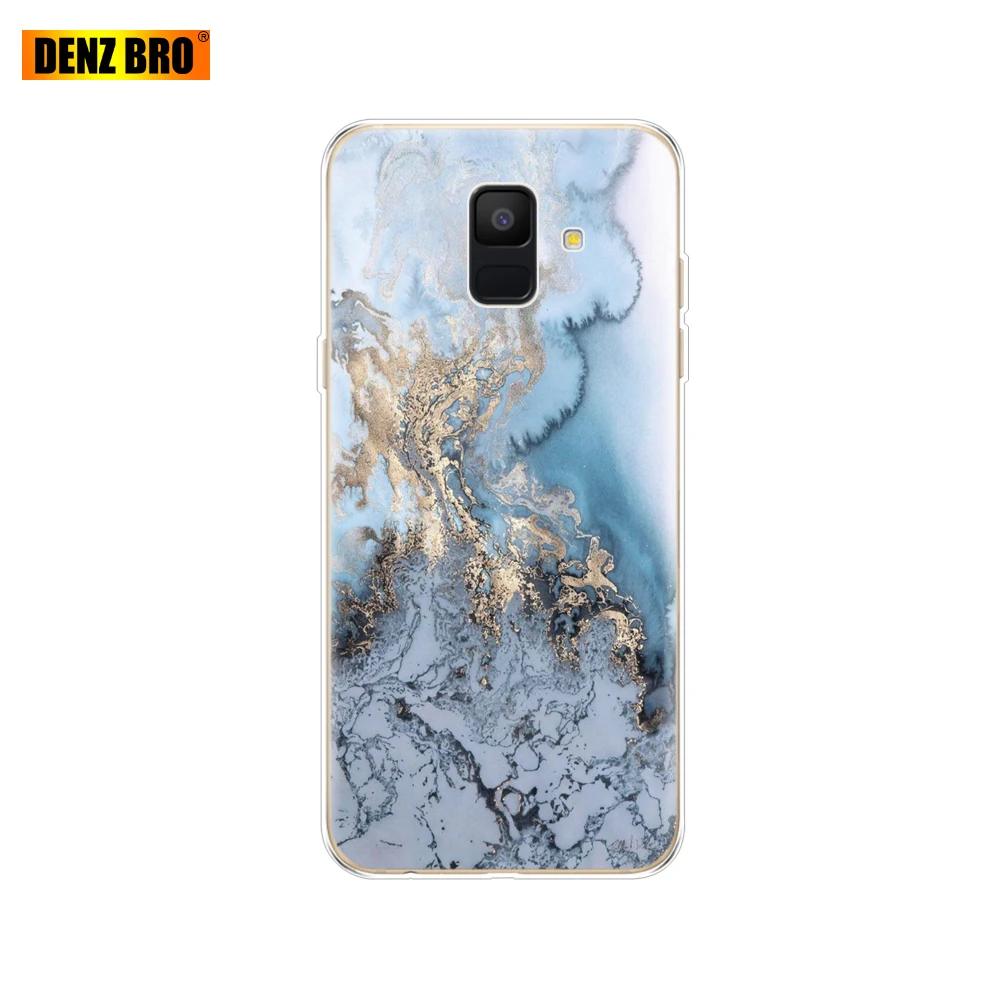 Для samsung Galaxy A6 чехол Dual SIM SM A600 A600F чехол для телефона samsung A6 plus A605 A605F защитный ковер бампер - Цвет: 61899