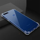 Чехол для huawei honor 7a, 7c pro, 7s, 7x, v10, v9, play Magic, 8x, 9i, view note 10, 9, 8 lite, прозрачный, ТПУ