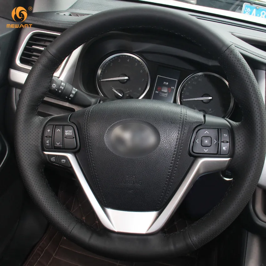 MEWANT черная натуральная кожа фотоаксессуары для Toyota Highlander 2015 2016 2017 Sienna аксессуары