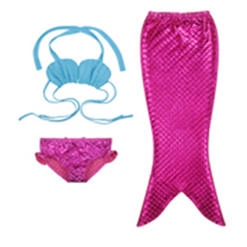 3 шт. девочки дети одеяло хвост русалки в виде ракушки с лямкой на шее комплекте