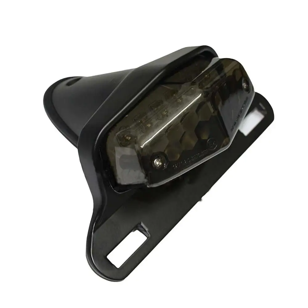 Black Smoke Lens Светодиодный фонарь для мотоцикла для Honda Triumph Bonneville BSA Norton Scrambler Lucas задний фонарь с подсветкой номерного знака - Цвет: Black Smoke Lens