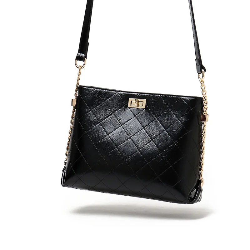 Винтажные сумки через плечо с цепочками женские сумки-мессенджеры из