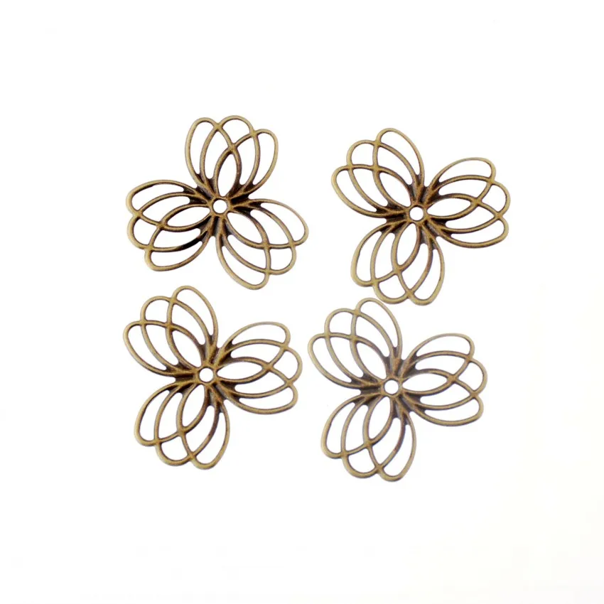 Бесплатная доставка Розничная продажа 10 шт. Цветочные филигранные оболочки