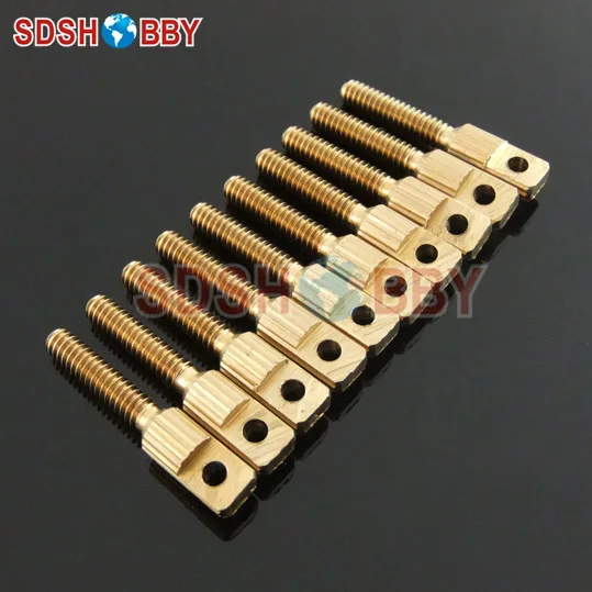 10 шт. короткий шатун с плоскими головками и зубцами M3 x L23mm (Американская система)