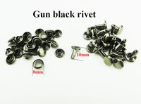100pcs 810mm gun black metal rivet buttons sewing clothes accessories bag fits mr 015