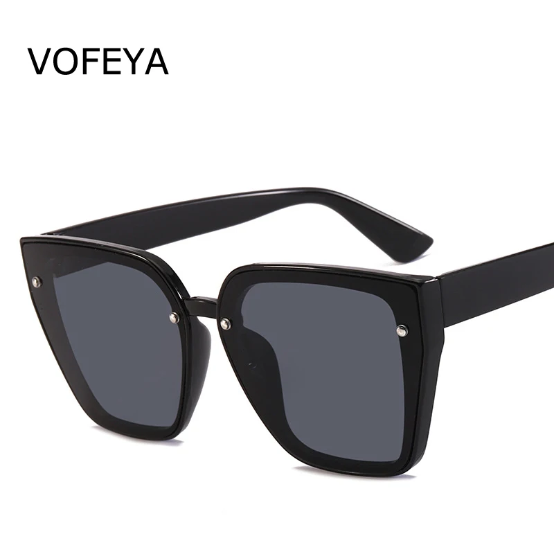 Новые квадратные очки в большой рамке Винтаж Для женщин солнцезащитные