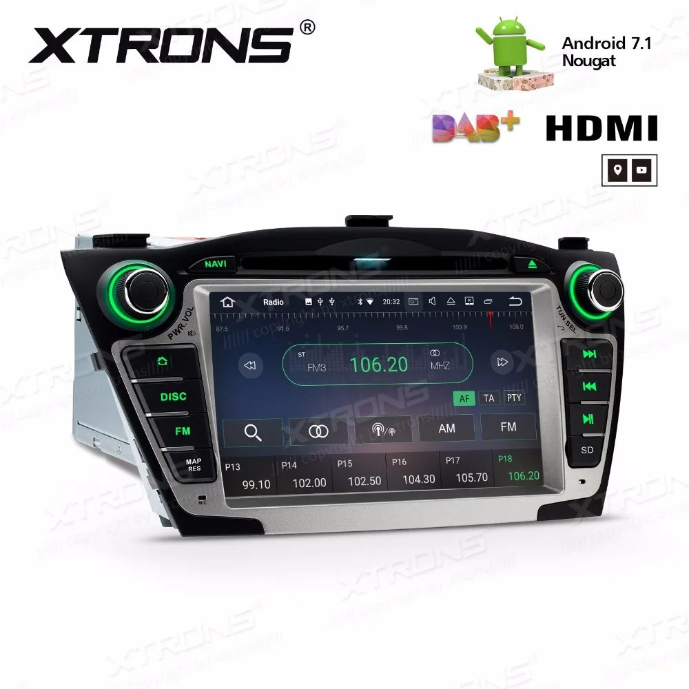7 &quotОС Android 1 nougat автомобильный DVD для Hyundai Tucson 2009 2015 и ix35 с 2 Гб оперативной памяти
