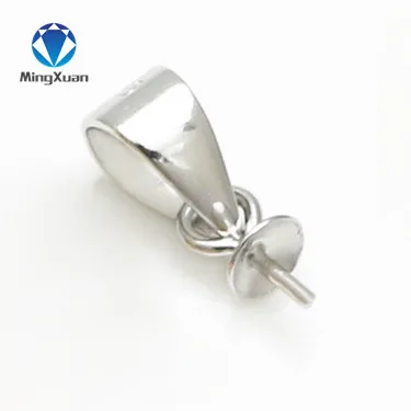 MINGXUAN 925 пробы Серебряные серьги 5 шт./лот 3 мм ювелирных изделий заканчивается застежка - Цвет: Platinum