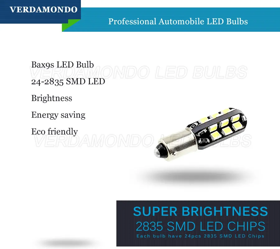 1 шт. BAX9S H6W 24 светодиодный Ода 2835 SMD Сверхъяркие Автомобильные Боковые лампы для