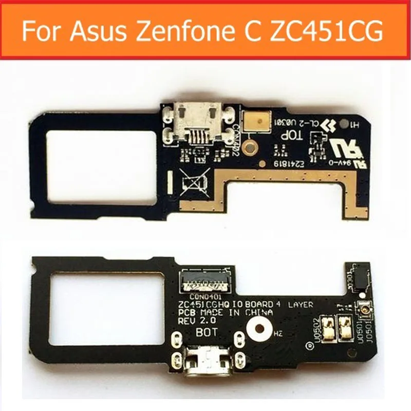 Оригинальный USB Дата PCB порт гибкий кабель зарядное устройство для Asus zenfone C ZC451CG