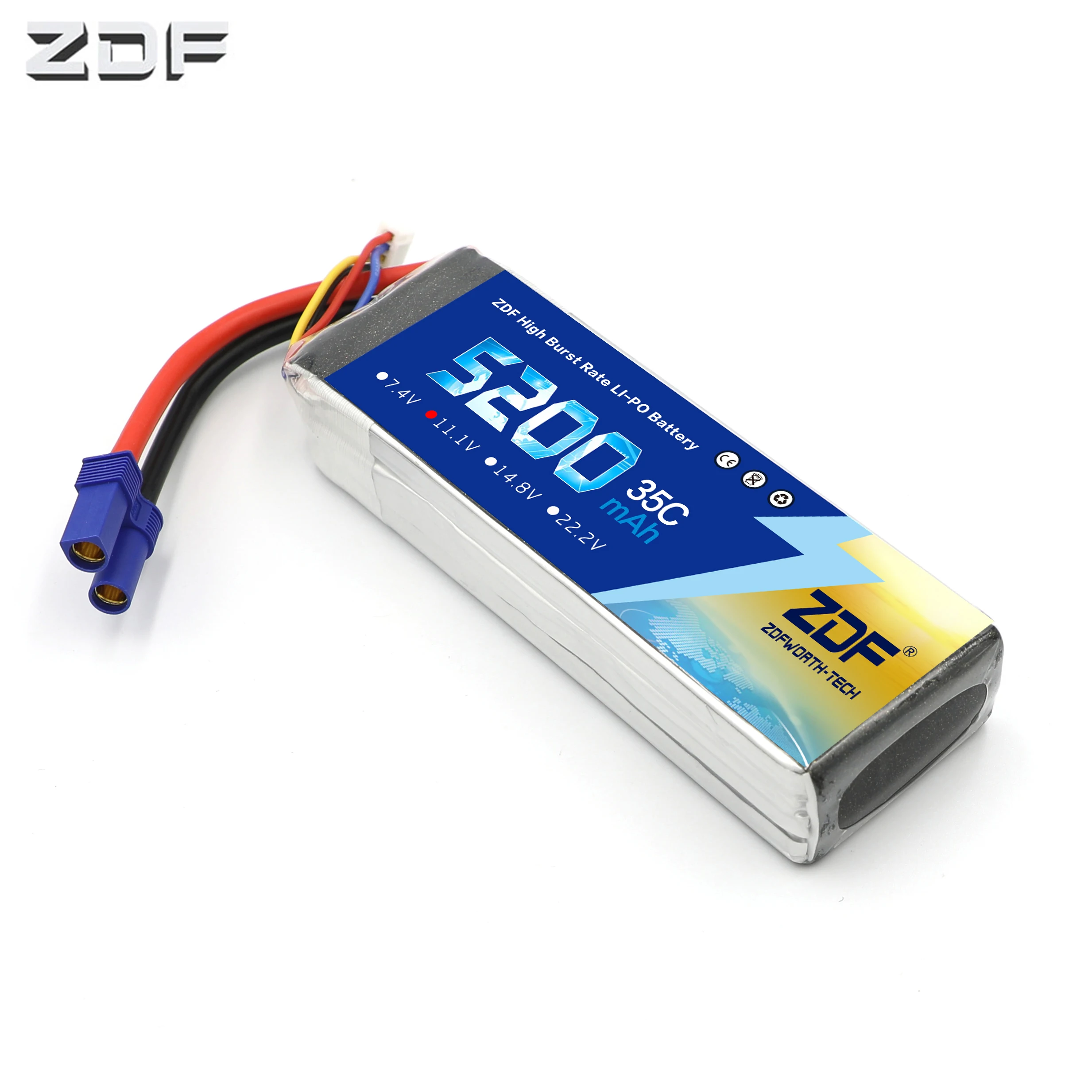 ZDF RC Lipo батарея 11 1 V 5200MAh 35C max 70C для автомобиля квадрокоптера вертолета лодки