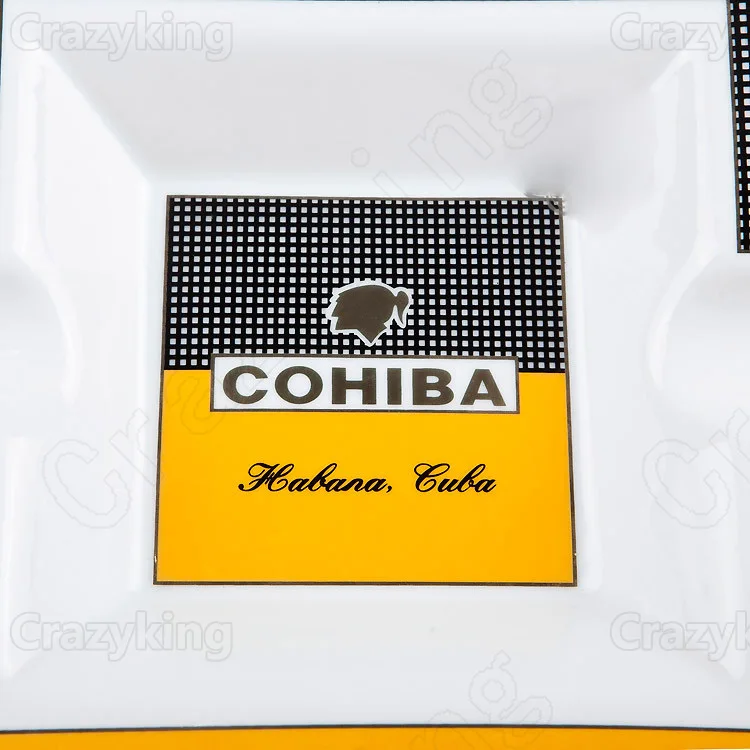 Cohiba Классический Королевский печной фарфор 2 слота керамическая пепельница для