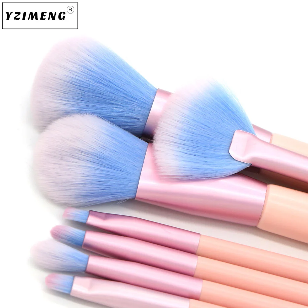 Профессиональный 7 шт. глаза губ лицо кисти makup кисть для век бровей фонд комплект