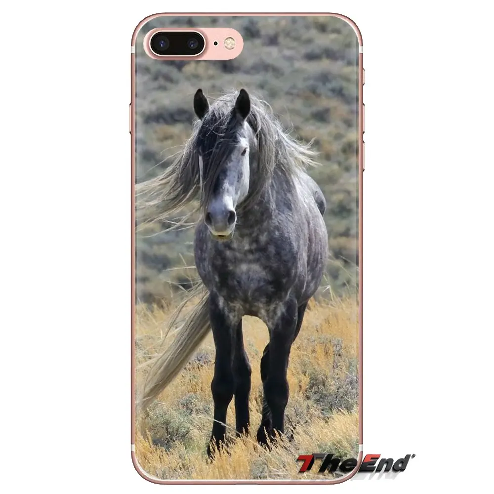 Running Dappled Horse Art Soft Transparent Cases Covers For Xiaomi Redmi 4A S2 Note 3 3S 4 4X 5 Plus 6 7 6A Pro Pocophone F1 |