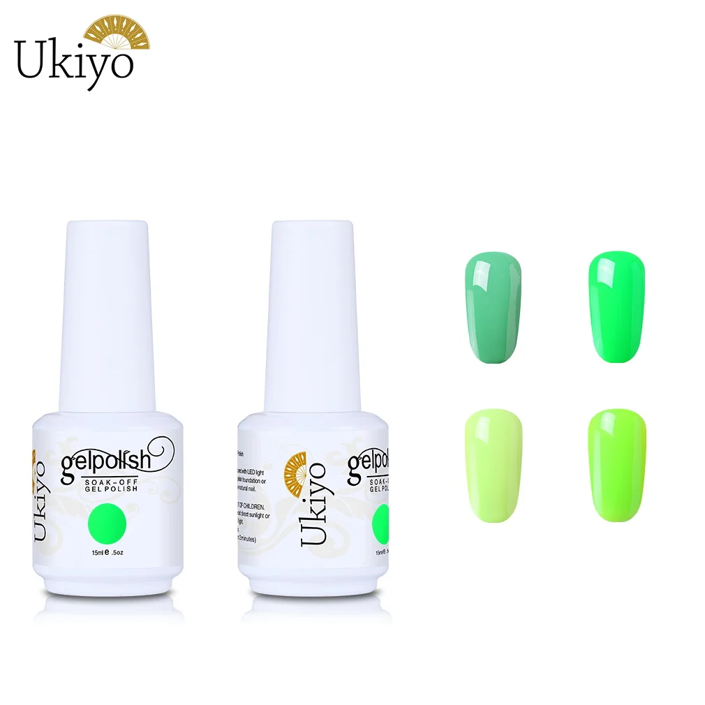 UY-FA-15ML-4PCS-C005 Ukiyo 4 шт./лот 15 мл Классический Гель-лак замачиваемый УФ Гель-лак Vernis Ongle верхнее Базовое покрытие требуется длительный маникюрный набор - Цвет: UY-FA-15ML-4PCS-C005