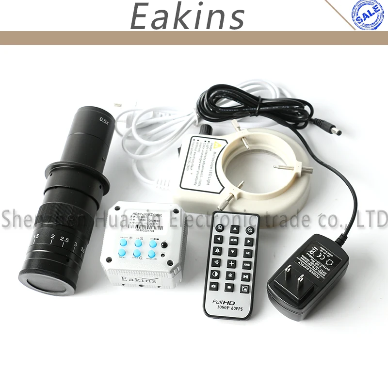Full HD 16MP 1080P 60FPS USB HDMI Промышленная камера для микроскопа с дистанционным