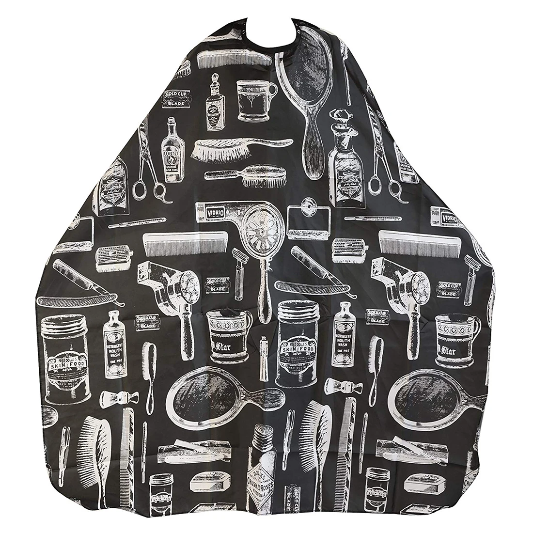 Cape Adult Black Blouse with Patterns For Hairdressers Barbers Perfect for Cutting Coloring Clarifying etc. | Красота и здоровье