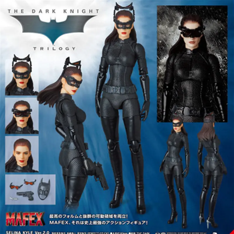 DC Лига Справедливости Супер герой MAFEX MAF Бэтмен 017 Женщина кошка 009 фигурка