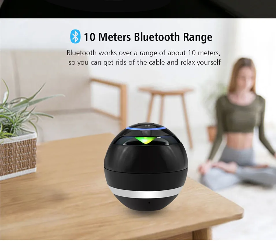 Беспроводной Bluetooth динамик с микрофоном и поддержкой TF карты USB MP3 FM AUX|bluetooth