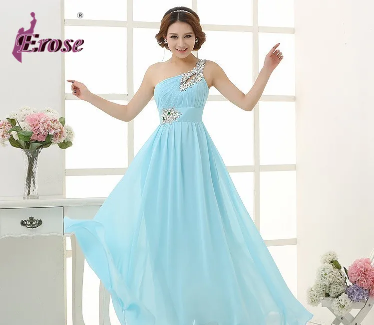 Длиной до пола шифон длинное вечернее платье 2016 Длинные розовые Дизайн