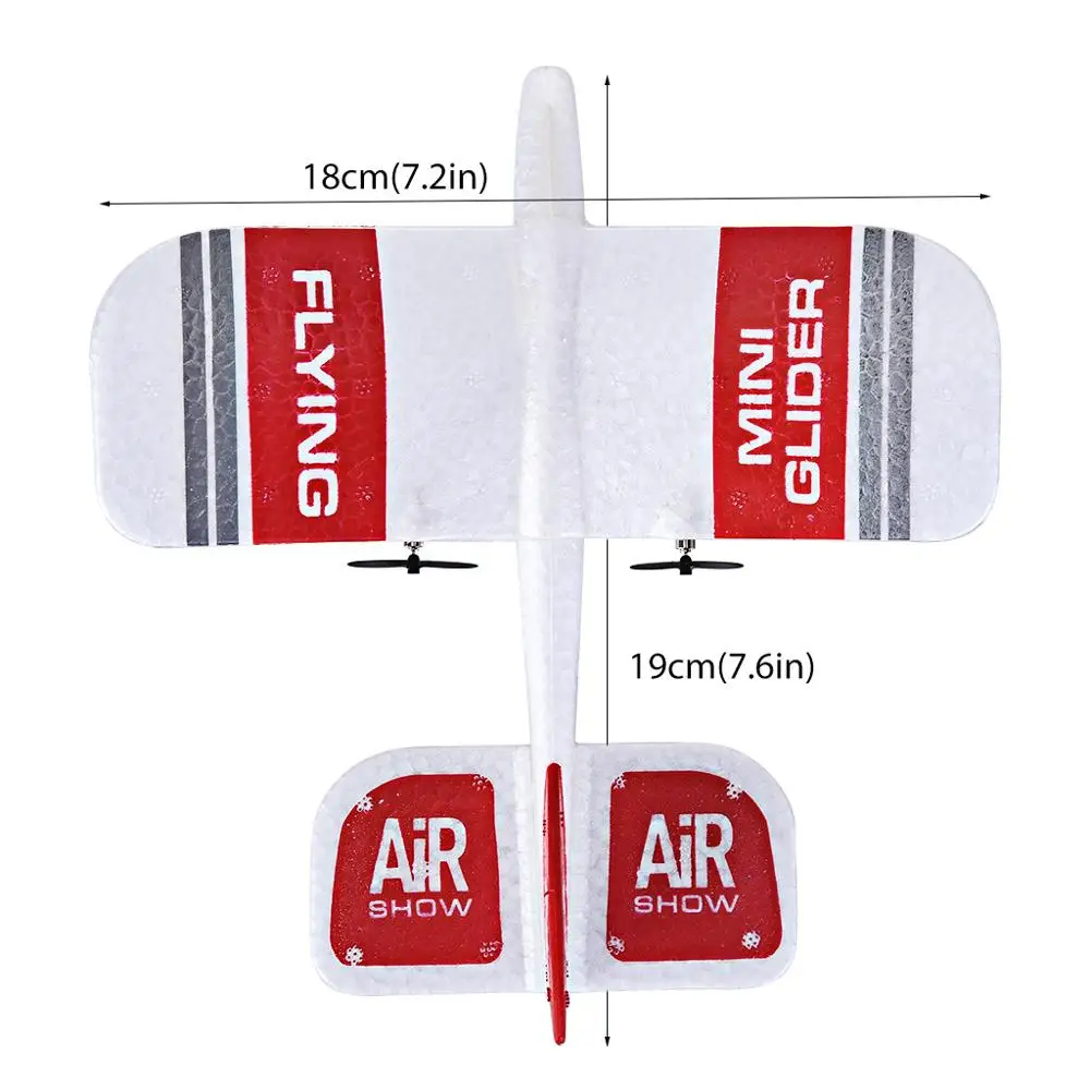 Новый 2 4 Ghz 2CH EPP Мини Крытый RC планер самолет Builtin Gyro RTF хорошая гибкость сильное