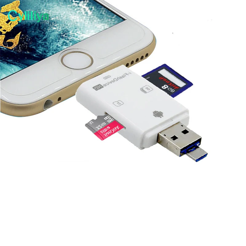 3 в 1 iFlash Drive HD USB 0 Micro SD SDHC TF OTG кард ридер для iPhone7 7plus 6 6splus ipad ios устройство всех