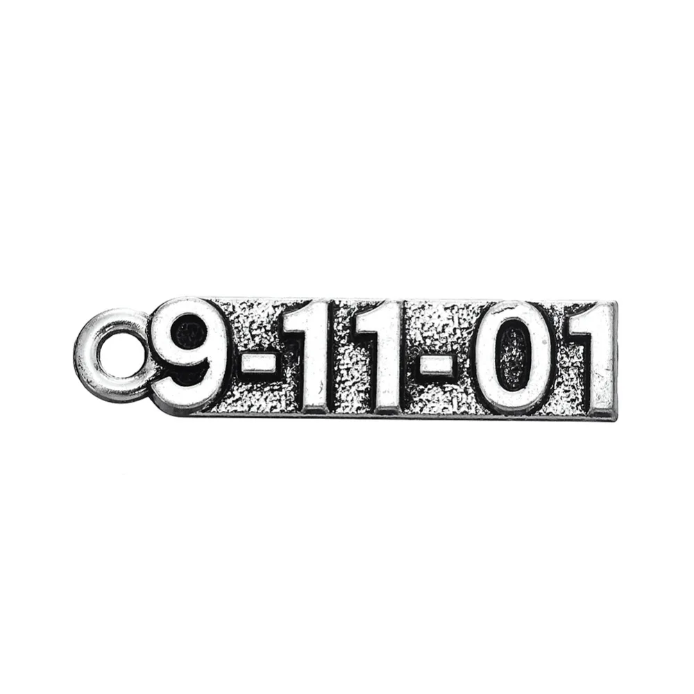 Подвески EUEAVAN из сплава с цифрой 9 11 01 30 шт. гравировкой одной стороны для
